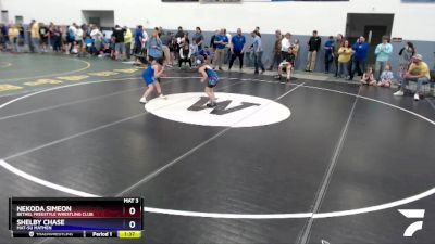 70 lbs Round 1 - Nekoda Simeon, Bethel Freestyle Wrestling Club vs Shelby Chase, Mat-Su Matmen