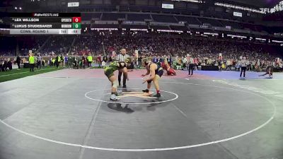 D1-190 lbs Cons. Round 1 - Lukus Studebaker, Midland Dow vs Lex Willson, Grosse Pointe South HS