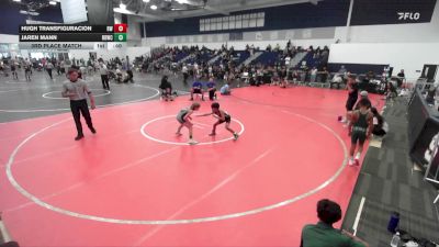 63 lbs 3rd Place Match - Jaren Mann, Rancho Bernardo Wrestling Club vs Hugh Transfiguracion, Reign WC