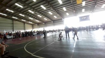 62 lbs Rr Rnd 1 - Kensey Morales, BlackCat WC vs Leo Clark, Stout Wr Acd