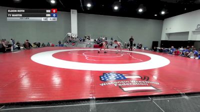100 lbs Eldon Roth, Wisconsin Red vs Ty Martin, Iowa
