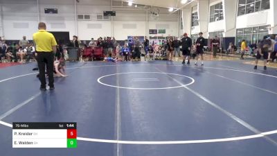 75-M lbs Consi Of 8 #1 - Patrick Kreider, OH vs Easton Walden, OH