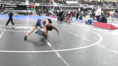 215 lbs Consi Of 8 #1 - Noah Acevedo, Central Falls/Blackstone Valley Prep vs Aziz Diatta, Davies Career & Tech Academy