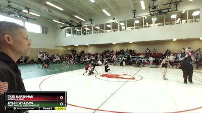 87 lbs Quarterfinal - Kyler Williams, Port Angeles Wrestling Club vs Tate Harshman, Auburn A-Team