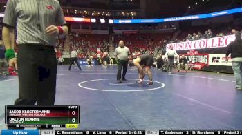 3A-285 lbs Cons. Round 3 - Jacob Klostermann, Epworth, Western Dubuque vs Dalton Hearne, Urbandale