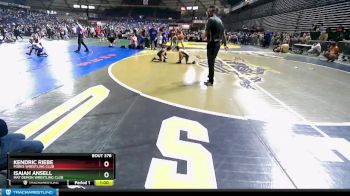 62 lbs Quarterfinal - Kendric Riebe, Forks Wrestling Club vs Isaiah Ansell, Mat Demon Wrestling Club