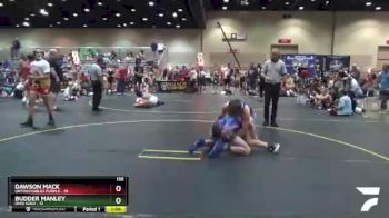 135 lbs Round 2 (6 Team) - Dawson Mack, Untouchables Purple vs Budder Manley, Ohio Gold
