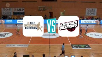 Full Replay - Team Ehingen Urspring at MLP Academics Heidelberg - Team Ehingen Urspring at MLP Academics - Apr 6, 2019 at 12:16 PM CDT