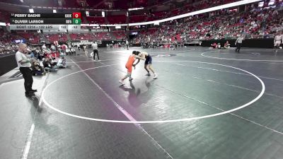 132 lbs Cons. Quarters - Oliver Larson, River Falls vs Perry Baehr, Kaukauna