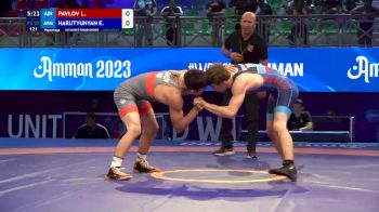 57 kg Repechage #2 - Lev Pavlov, Individual Neutral Athletes vs Edik Harutyunyan, Armenia