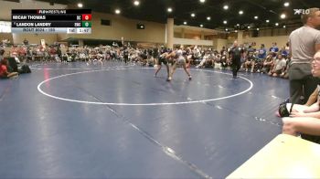 150 lbs Champ. Round 2 - Landon Landry, Rayne Wrestling Club vs Micah Thomas, Black Creek