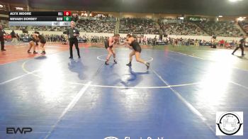 138 lbs Consi Of 16 #1 - Alyx Moore, Hilldale vs Nevaeh Dorsey, Midwest City Bombers Youth Wrestling Club