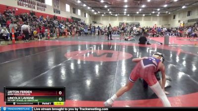 80 lbs Cons. Round 1 - Jayton Ferden, Bison Wrestling Club vs Lincoln LaVigne, Victory School Of Wrestling