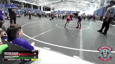 96 lbs Placement (4 Team) - Mason Hanson, Slyfox Silver vs Payton Alejos, Untouchables Purple