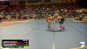 D 3 157 lbs Semifinal - Michael Gilreath, Evangel Christian vs Jackson Courville, Basile