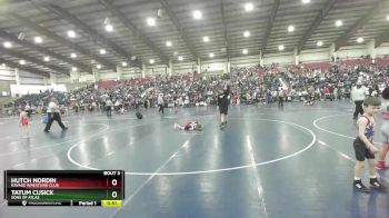 52 lbs Champ. Round 1 - Hutch Nordin, Ravage Wrestling Club vs Tatum Cusick, Sons Of Atlas