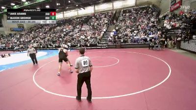 3A 285 lbs Cons. Round 3 - Mason George, Union vs Jake Adams, Juab