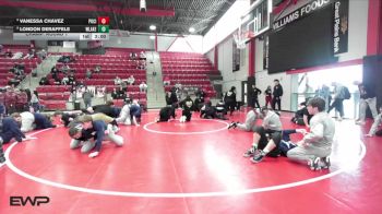 125 lbs Champ. Round 1 - London Deraffele, Austin Westlake vs Vanessa Chavez, PONCA CITY