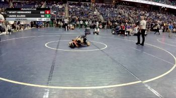 2A 138 lbs Semifinal - Wyatt Hernandez, Newton-Conover High School vs Jaden Allred, Trinity