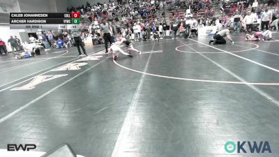 67 lbs Rr Rnd 1 - Caleb Johannesen, Collinsville Cardinal Youth Wrestling vs Archer Hardison, Verdigris Youth Wrestling