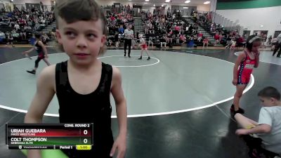 55 lbs Cons. Round 2 - Colt Thompson, Nebraska Elite vs Uriah Guebara, Maize Wrestling