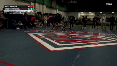 120 lbs Consi Of 8 #2 - Mikey Bautista, NJ vs Brock Rothermel, PA