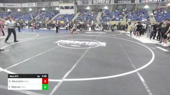 165 lbs Quarterfinal - Kale Baumann, Great Falls HS vs Fisher Reenan, Holy Family