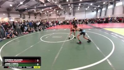 90 lbs Quarterfinal - Andrew Salgado, 806 Takedown Wrestling vs Jarek Cabral, Ryse Wrestling Club