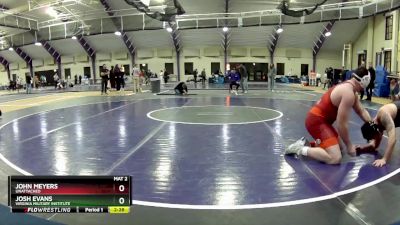 285 lbs Cons. Semi - Josh Evans, Virginia Military Institute vs John Meyers, Unattached