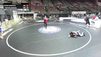 106 lbs Cons. Quarters - Matteo Arriaga, Tokay High School Wrestling vs Ethan Gonzales, Exeter Union High School Wrestling