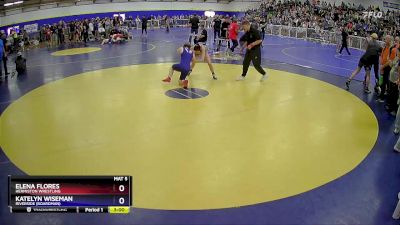 135 lbs Quarterfinal - Elena Flores, Hermiston Wrestling vs Katelyn Wiseman, Riverside (Boardman)