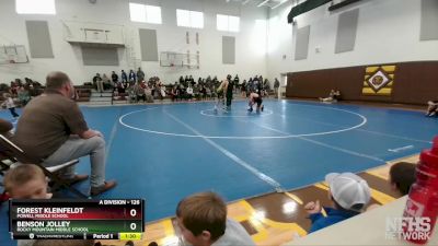 126 lbs Round 1 - Forest Kleinfeldt, Powell Middle School vs Benson Jolley, Rocky Mountain Middle School