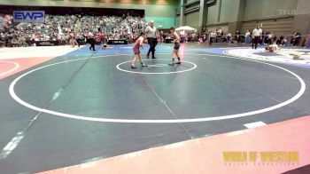 85 lbs Quarterfinal - Chanlee McKinney, Woodland Wrestling Club vs Lilli Palmas, Myrtle Point Mat Club