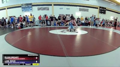 132 lbs Quarterfinal - Elijah Broady, Contenders Wrestling Academy vs Luke Rioux, Contenders Wrestling Academy