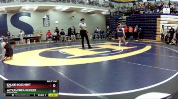 130 lbs. Champ. Round 1 - Alyxandrea Keifert, Marshfield vs Khloe Boschert, Holt