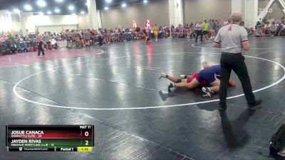 157 lbs Round 2 (10 Team) - Jayden Rivas, Miramar Wrestling Club vs Josue Canaca, Hawkstyle Elite