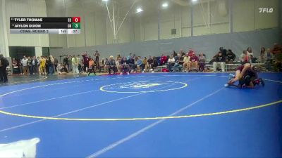 106 lbs Cons. Round 2 - Tyler Thomas, East Central High School vs Jaylon Dixon, Center Hill High School