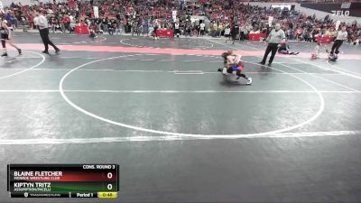 82 lbs Cons. Round 3 - Blaine Fletcher, Monroe Wrestling Club vs Kiptyn Tritz, Assumption/Pacelli