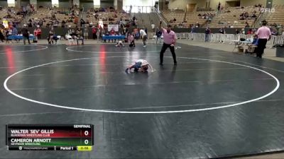 40 lbs Semifinal - Walter `Sev` Gillis, Blackman Wrestling Club vs Cameron Arnott, Seymour Wrestling