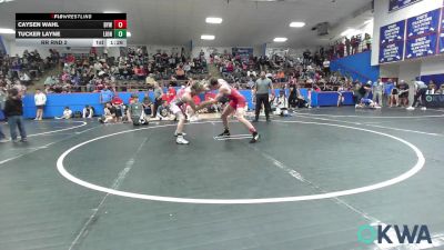 132 lbs Rr Rnd 2 - Caysen Wahl, Bristow Elementary Wrestling Club vs Tucker Layne, Lions Wrestling Academy