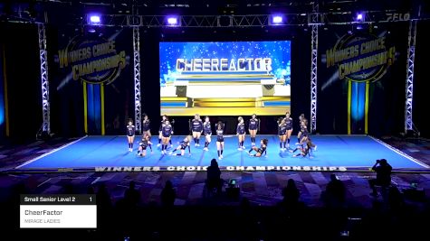 CheerFactor - MIRAGE LADIES [2025 Small Senior Level 2 1] 2025 Winners Choice Live at Foxwoods