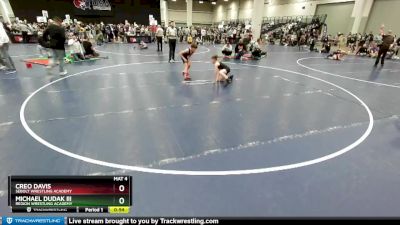 77 lbs 7th Place Match - Creo Davis, Sebolt Wrestling Academy vs Michael Dudak Iii, Region Wrestling Academy