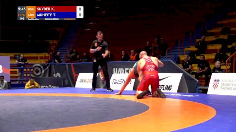 97 kg Qualif - Kyle Snyder, USA vs Tuerxunbieke Muheite, CHN