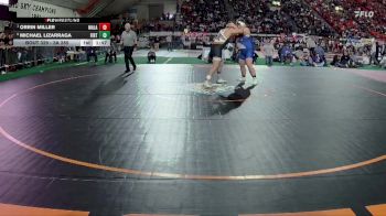 3A 285 lbs Semifinal - Orrin Miller, Malad vs Michael Lizarraga, Firth