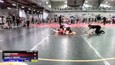 143 lbs Round 1 - Isabella Wenzel, Greco Roman Freestyle Association vs Kendra Baker, Missouri