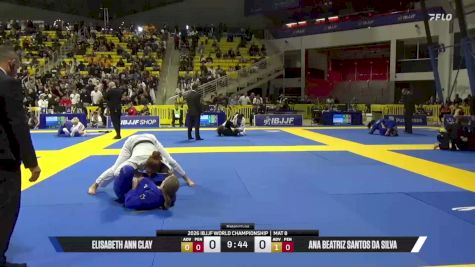 Ana Beatriz Santos Da Silva vs Elisabeth Ann Clay 2026 World Jiu-Jitsu IBJJF Championship
