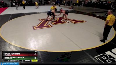 182 lbs Semifinal - Ryder Rogotzke, Stillwater vs Marco Christiansen, Minnetonka