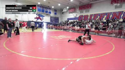 138 lbs Semifinal - Jonathan Marcos, Long Beach vs Dylan Brown, Redondo Union High School Wres