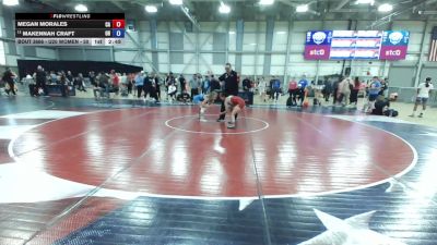 U20 Women - 50 lbs Cons. Round 4 - Megan Morales, CA vs Makennah Craft, OH