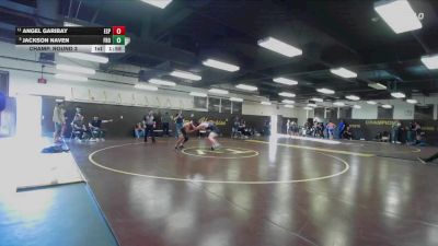 190 lbs Champ. Round 3 - Jackson Naven, Frontier vs Angel Garibay, Esperanza